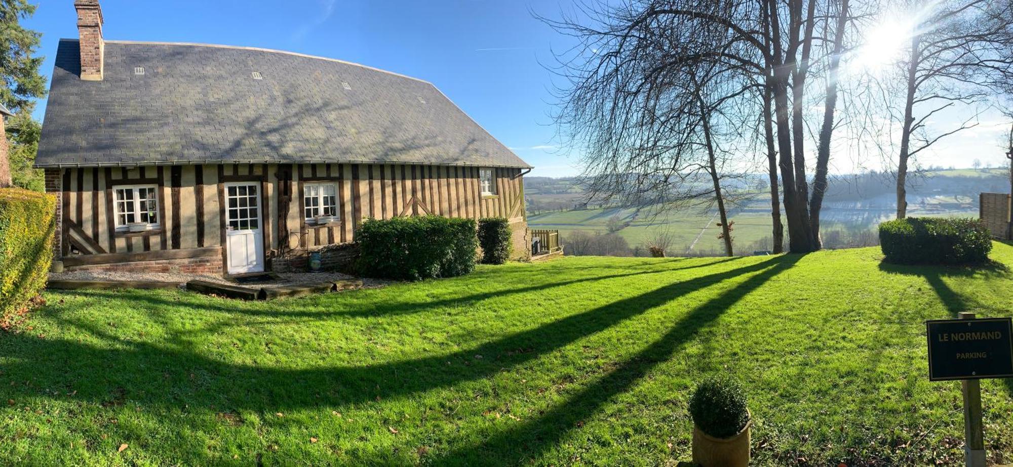 Gite " Le Normand " Sa Vue Splendide Vimoutiers Buitenkant foto