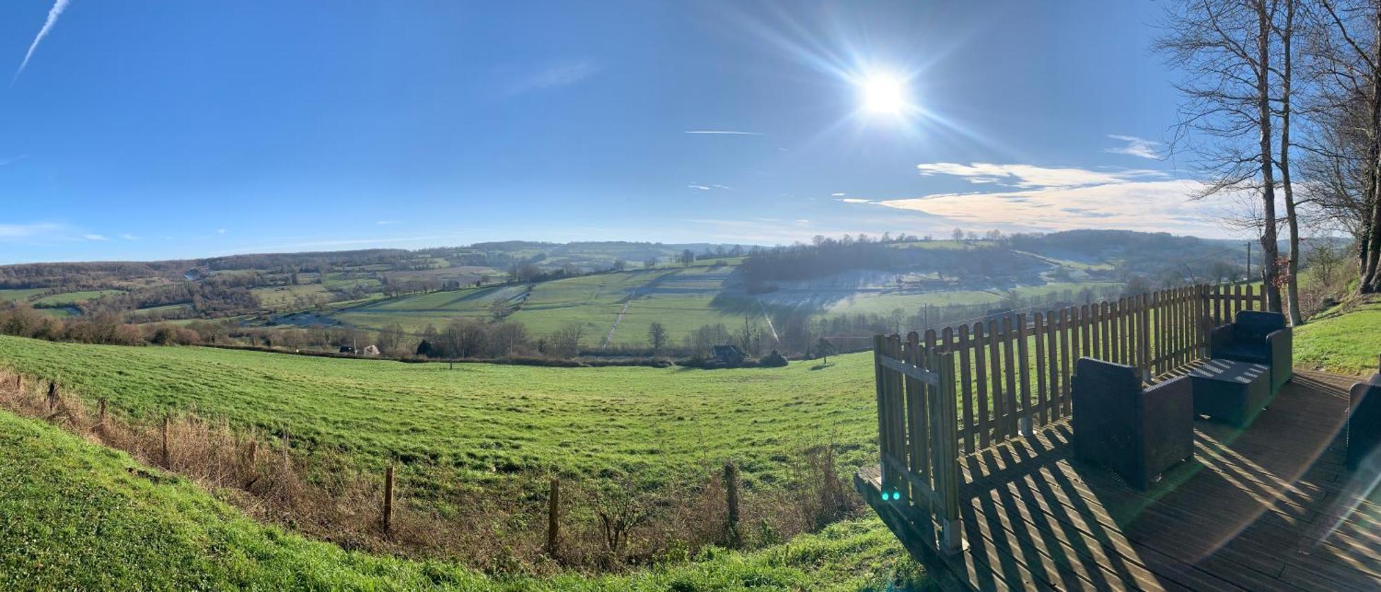 Gite " Le Normand " Sa Vue Splendide Vimoutiers Buitenkant foto